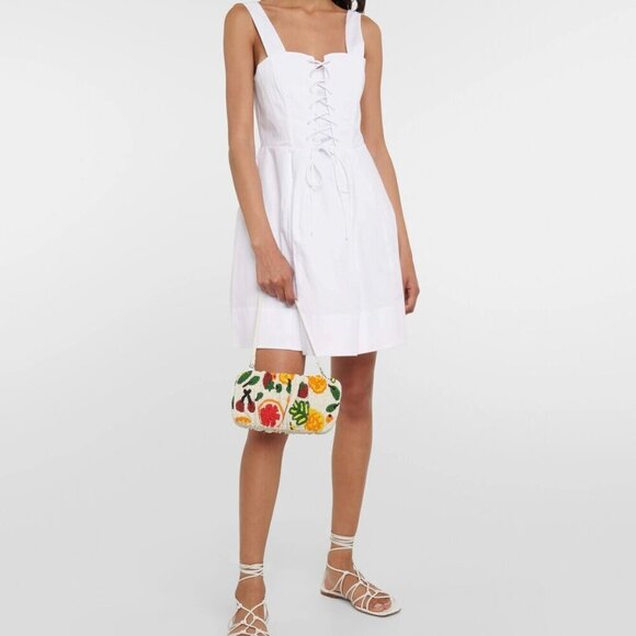 New Staud Beaded Bean Fruit Salad Shoulder Bag/Convertible Clutch NWT - Picture 3 of 14